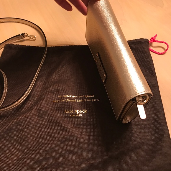 Kate Spade Metallic Clutch - Picture 6 of 6